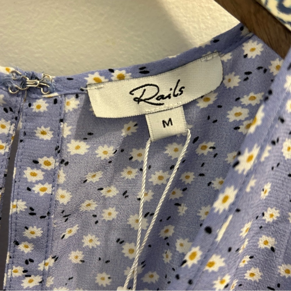 Rails Sofia Romper Medium NWT Daisy Blue - Picture 10 of 15